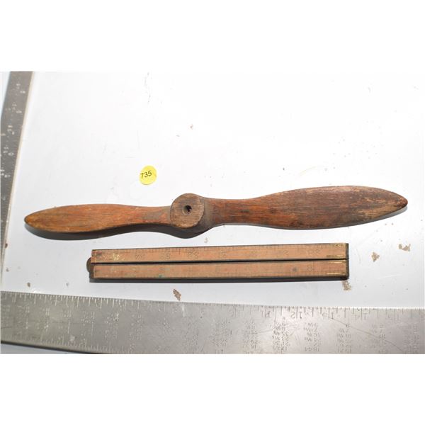 Folding Ruler & Wooden propeller