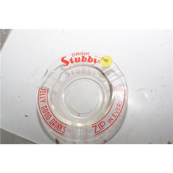 Vintage Stubby Soda ashtray