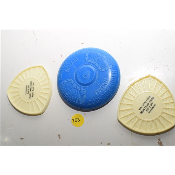 Flying Saucer toy, etc.