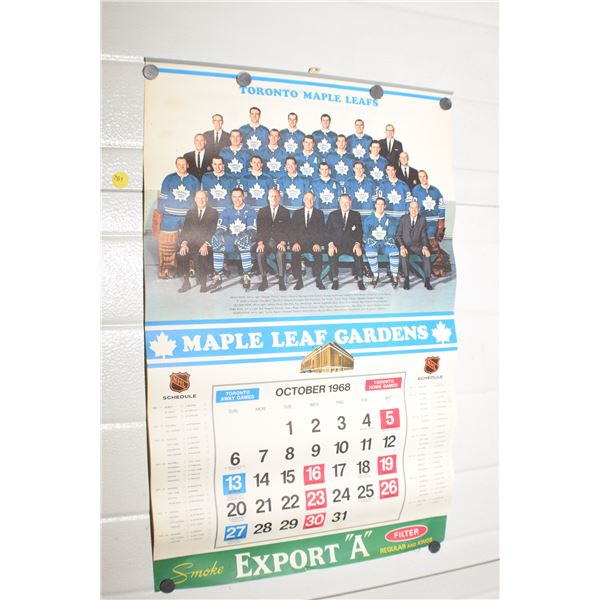1967 Toronto Maple Leafs calendar