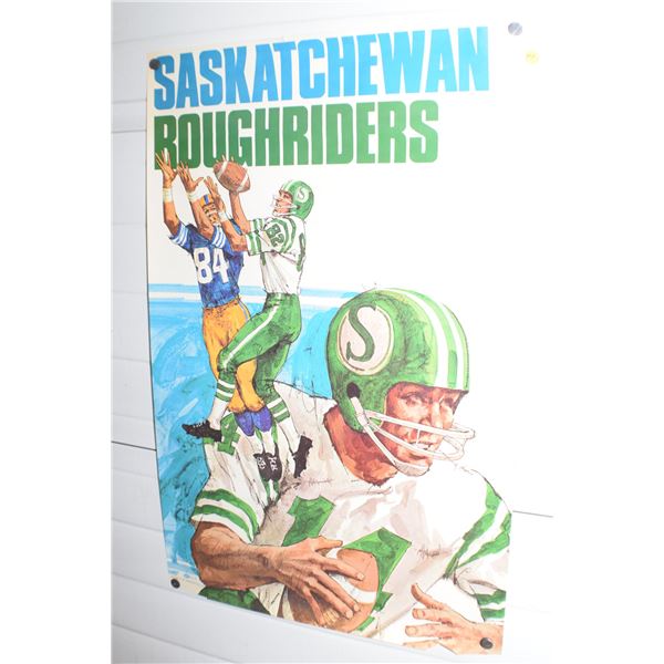 24 X 36" Vintage Roughriders CFL poster