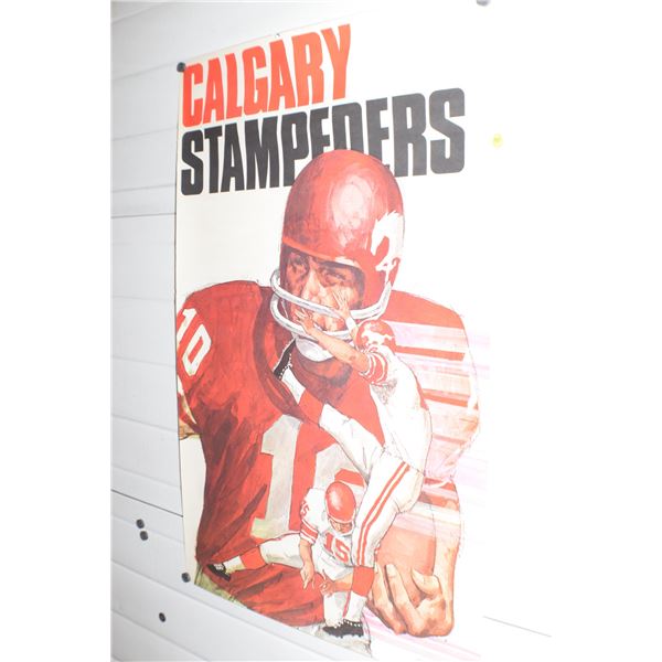 24 X 36" Vintage Calgary Stampeders CFL poster