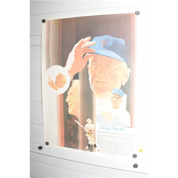 Vintage Coca Cola Casey Stencal poster