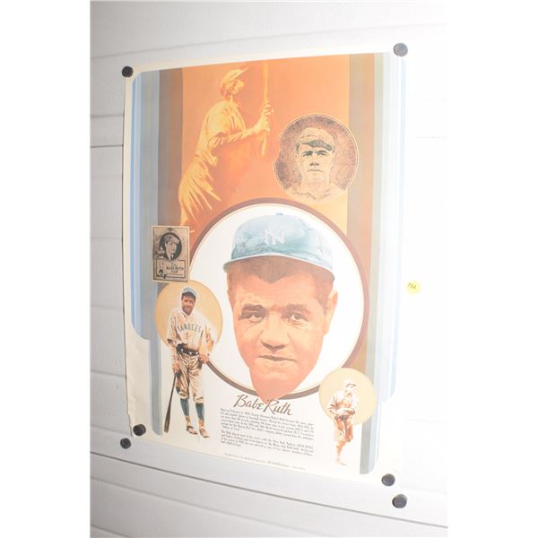 Vintage Coca Cola Babe Ruthposter