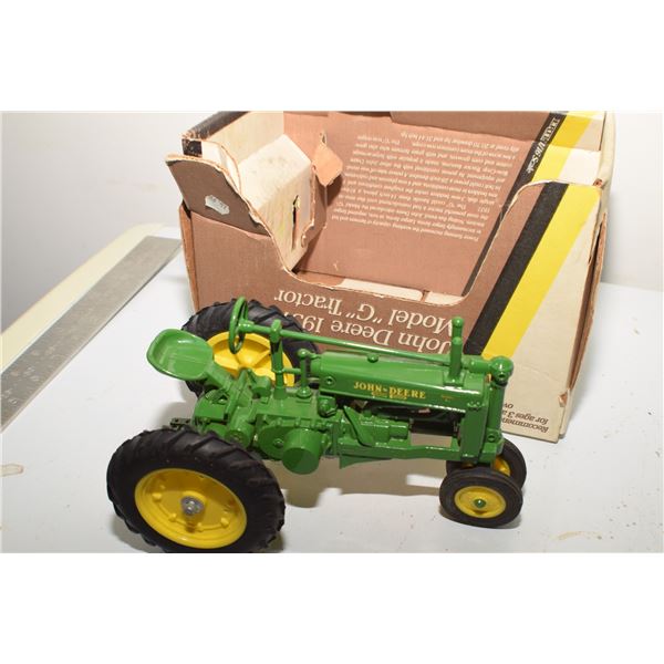 John Deere Model G tractor toy