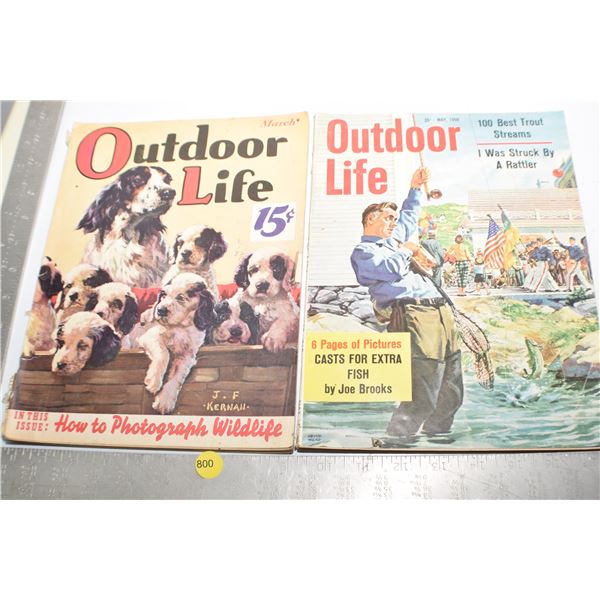 1939 & 1959 Outdoor Life magazines
