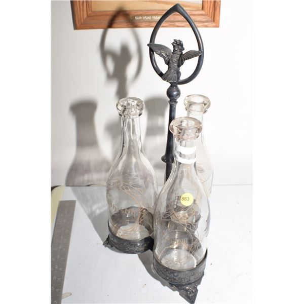 1880's Hand Blown German Liquor set