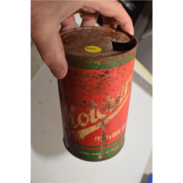 B-A Oil Motorene Quart Tin