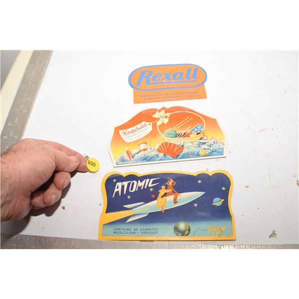 Vintage needle books