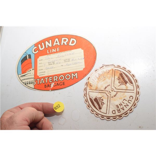 Antique Cunard Steamship collectible