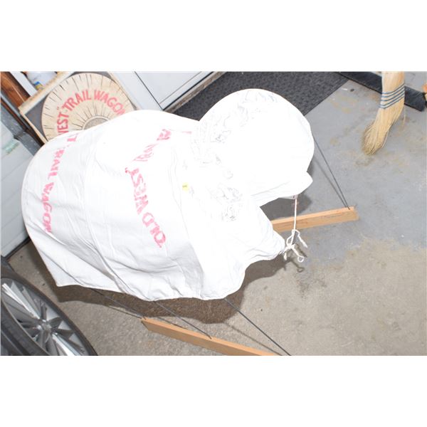 Antique NMIB "Old West Trail Wagon" kit/turns your radio flyer into covered wagon 1961