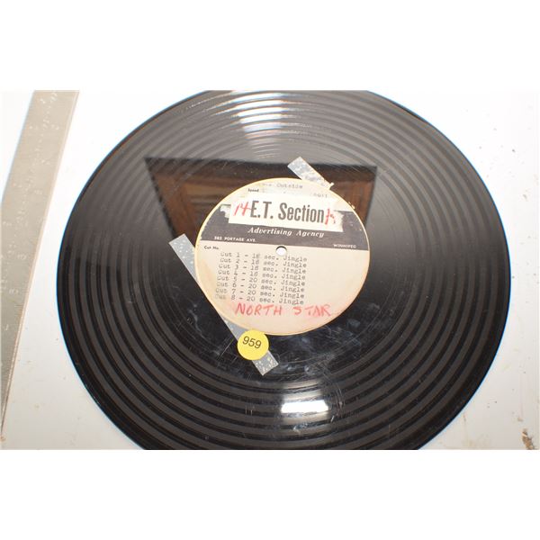 North Star Oil Radio Ad Record