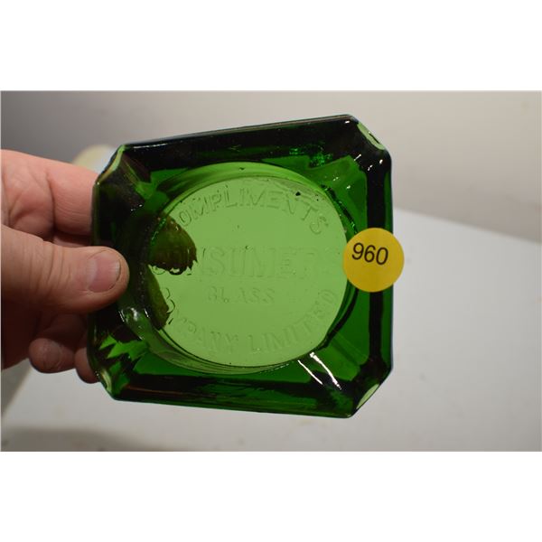 Depression Consumer Glasds Ashtray