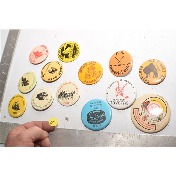 Sask Pinback lot
