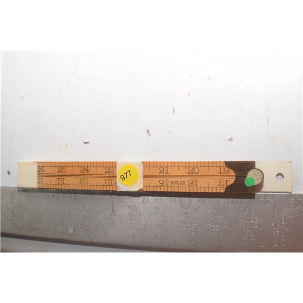 NOS Vintage folding ruler