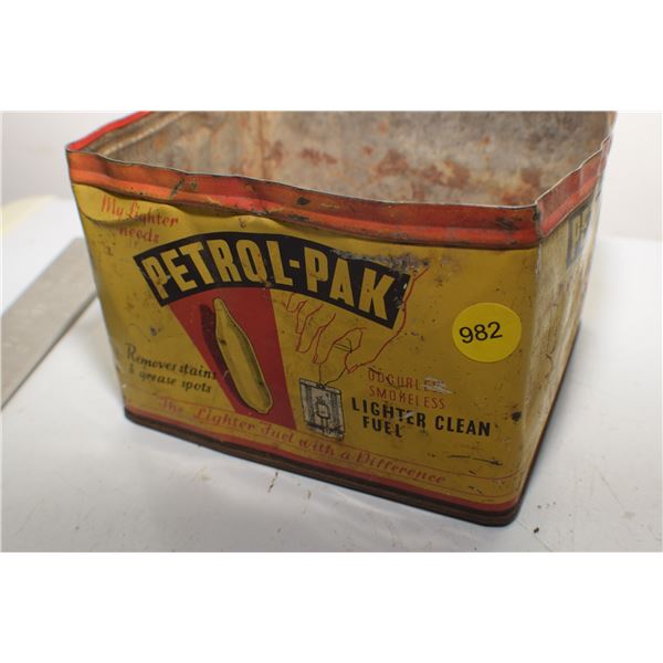 Lighter Fuel Tin/ no lid