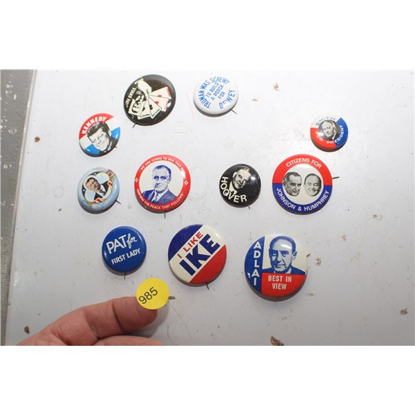 U.S Political Pinbacks (repo)