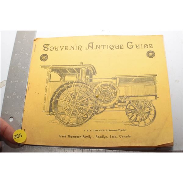 Readlyn Sask. Steam Engine book