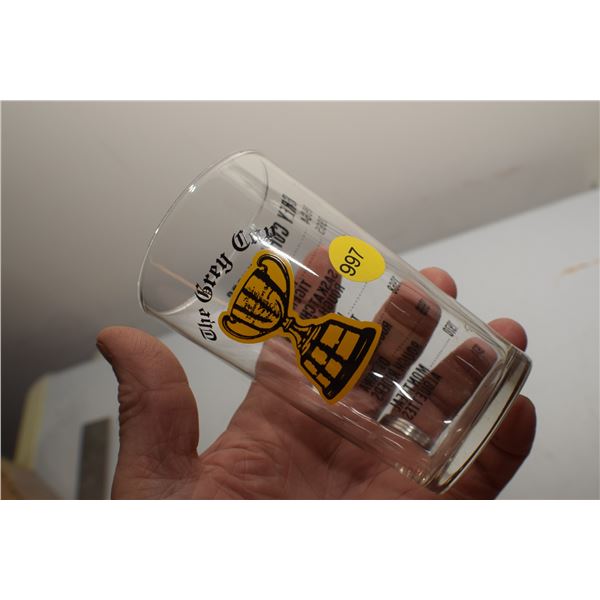 Vintage CFL Grey Cup Glass