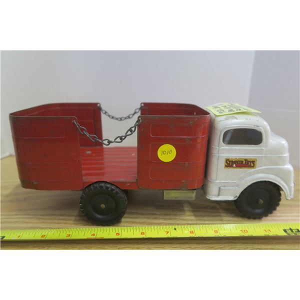 1950 Structo USA 13" Red/White All Original Heavy Duty Frame