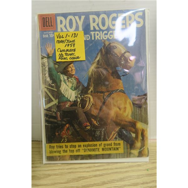 Roy Rogers Comic Vol. 1-131 May/June 1959 Baged and Boarded