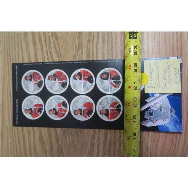 8 Canadian Astronaught Stamps
