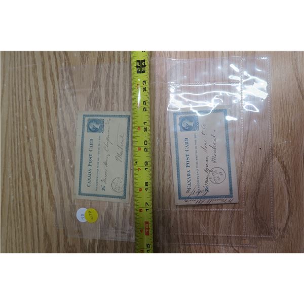 1879 Canada Post Postcards