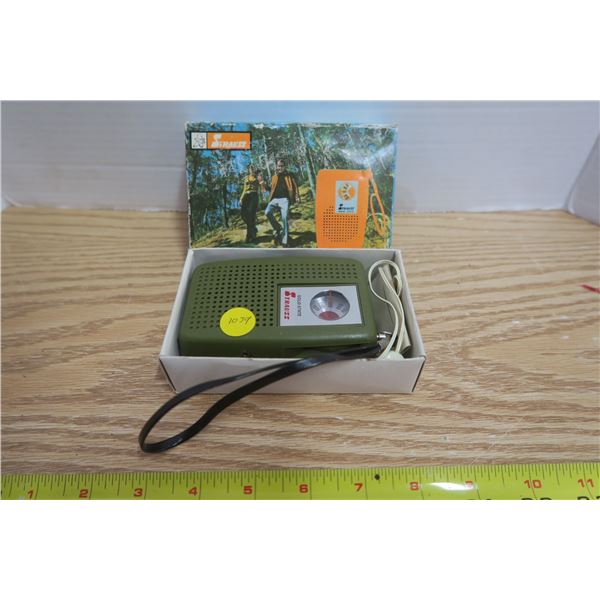 Solid State AM Pocket Radio W/ Earplugs - Hongkong