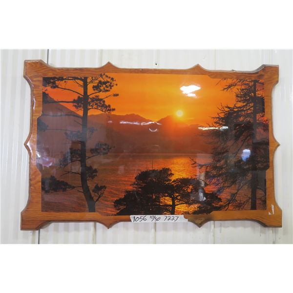 Lake Scene Wall Hanging 34 X 22