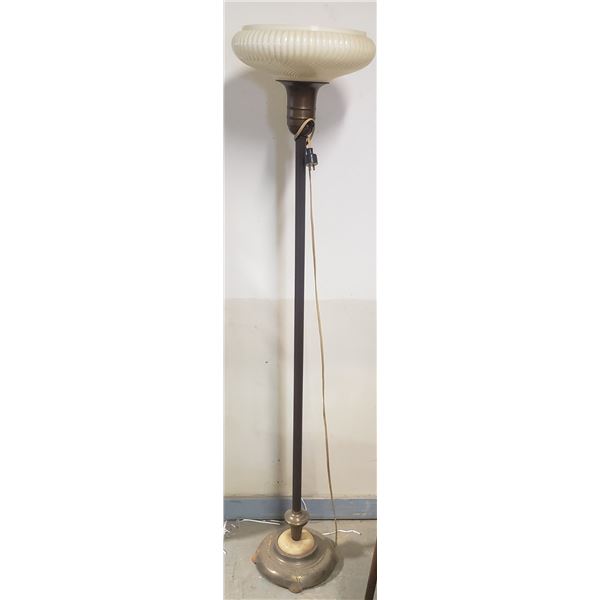 Torchier lamp tall with original Torchier shade