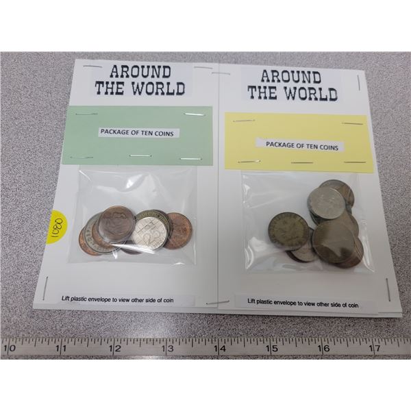 World coins two packages of 10
