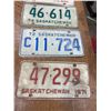 Image 3 : 5 Saskatchewan plates 1971, 1972, 1974, 1975, 1976