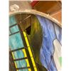 Image 4 : Framed stain glass 36" San Francisco train car- some damage