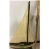 Image 3 : Wooden Boat - Folk Art - Fabric Sail 12"W x 24""H
