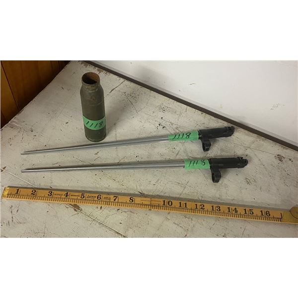 2 - 12" Bayonets + Empty Shell