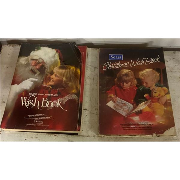 1983 + 1984 Sears Christmas Wish Books Some Cover Damage