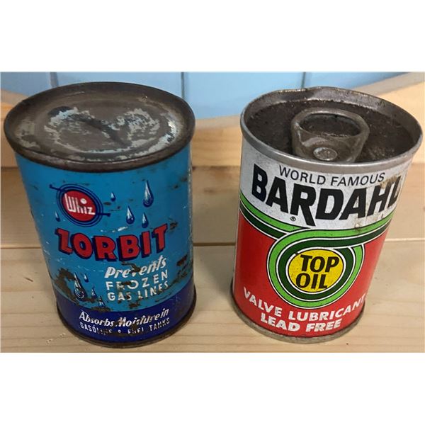 2 Tins Bardahl + Whiz Zorbit - Full 4 oz.