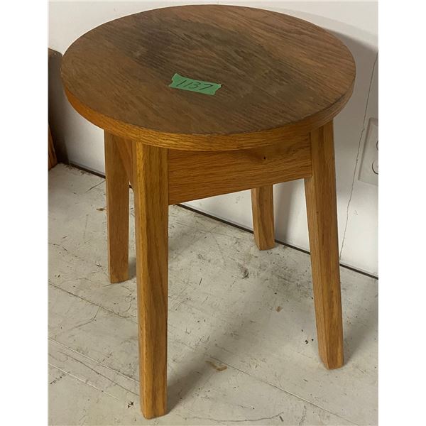 Oak Stool 18" High