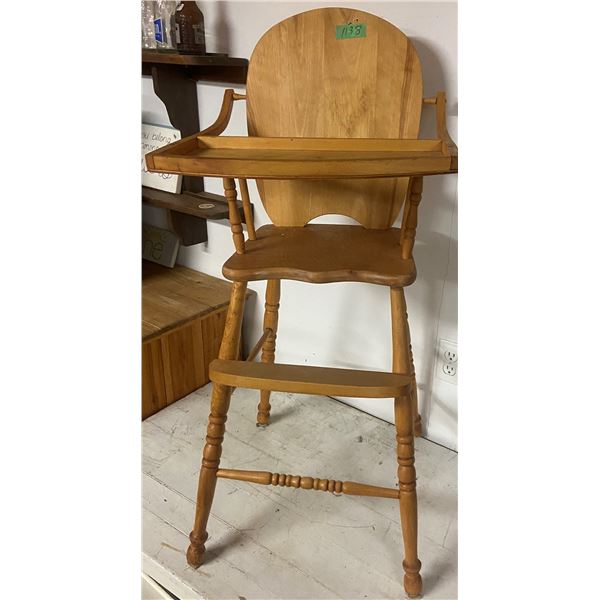 Maple High Chair - comes with Tray
