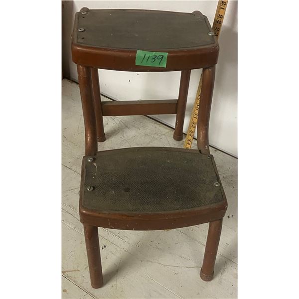 Vintage Metal Step Stool