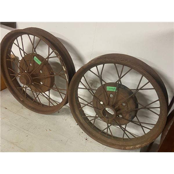 2 Model A - Spoked Steel Rims 22"