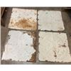 Image 1 : 4 Tin Tile 24" x 24" - Some Rust