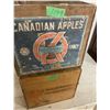 Image 2 : 2 Vintage Wooden Fruit Box Crates