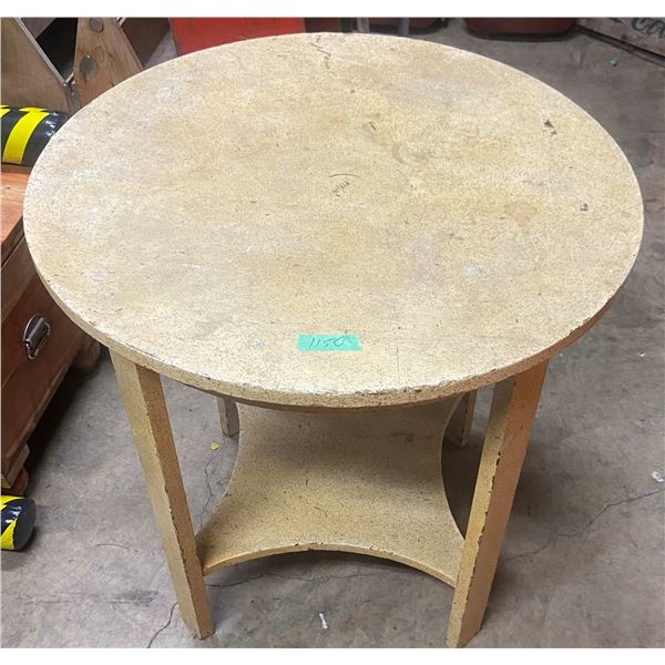 Wooden Parlor Table - Needs Refinishing 30"W - 30" H