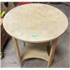 Image 1 : Wooden Parlor Table - Needs Refinishing 30"W - 30" H