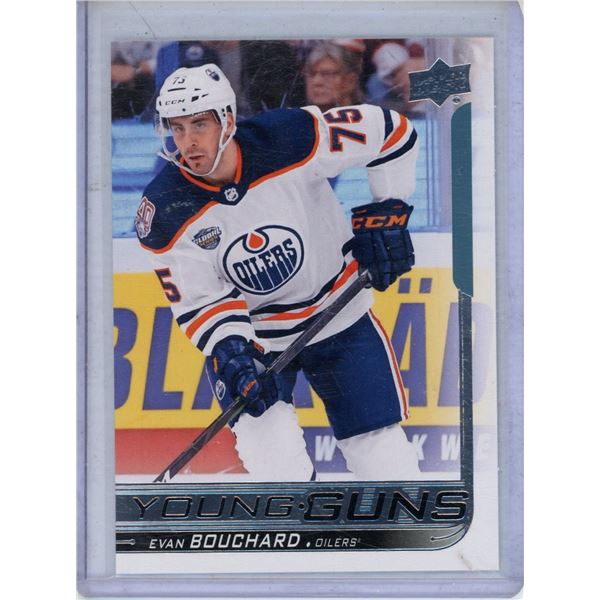 Rookie 2018-19 Upper Deck  #221 - Young Guns - Evan Bouchard