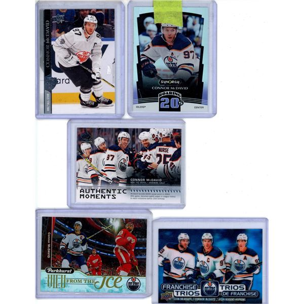 (5) Connor McDavid Lot 2020 Upper Deck Extended Series
