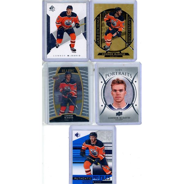 (5) Connor McDavid Lot 2018 Upper Deck Series Hockey