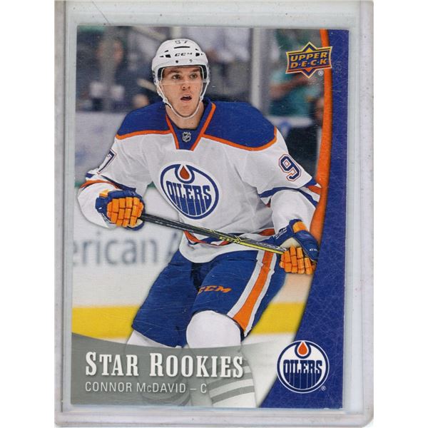 gradable Connor McDavid rookie card 2015-16 Upper Deck Star Rookies #1