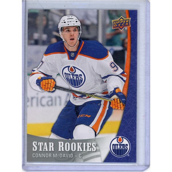 gradable Connor McDavid rookie card 2015-16 Upper Deck Star Rookies  #1